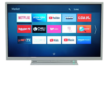 BIAŁY Telewizor SMART TV LED 32 Cale Toshiba DVBT2 HEVC Bluetooth - Toshiba