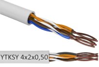 BIAŁY ZAMEL Przewód Kabel Telefoniczny YTKSY 4x2x0,5 0,5