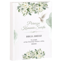 Biblia dla dzieci na Komunię - Pamiątka I Komunii Św. - Twój nadruk na oprawie