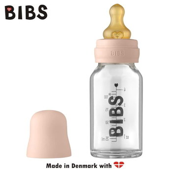 Bibs Baby Glass Bottle Blush Antykolkowa Butelka Szklana Dla Noworodków 110 Ml - Bibs