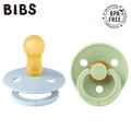 Bibs Colour 2-Pack Baby Blue & Pistachio M Smoczek Uspokajający Kauczuk Hevea - Bibs