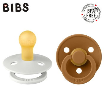 Bibs Colour 2-Pack Haze & Caramel S Smoczek Uspokajający Kauczuk Hevea - Bibs