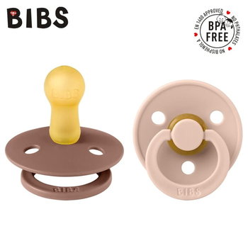 Bibs Colour 2-Pack Woodchuck & Blush M Smoczek Uspokajający Kauczuk Hevea - Bibs