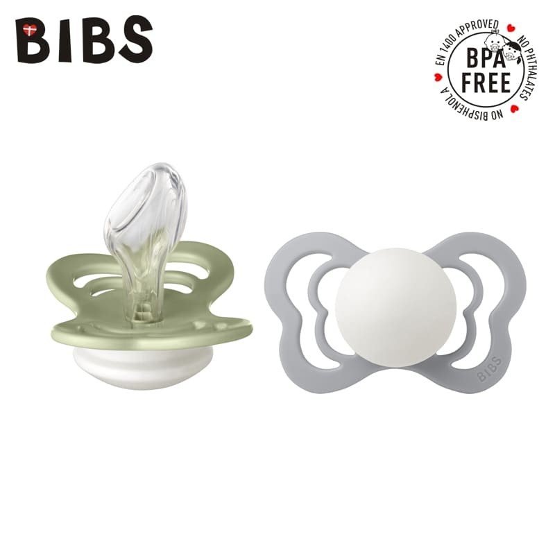 BIBS COUTURE 2PACK SAGE GLOW & CLOUD GLOW M Smoczek Anatomiczny