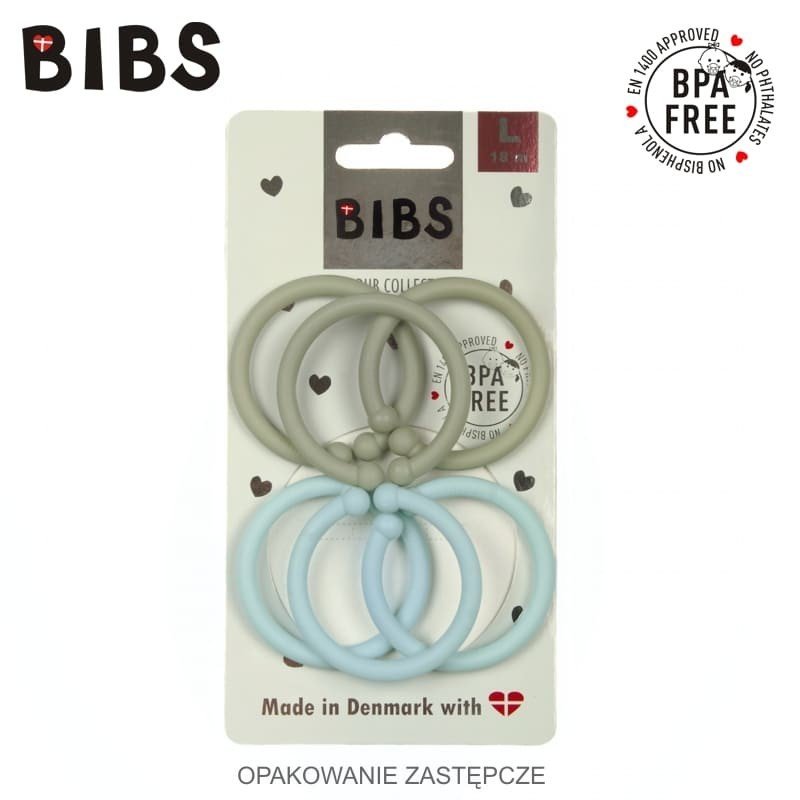 BIBS LOOPS 6PACK SAGE & MINT Bibs Sklep
