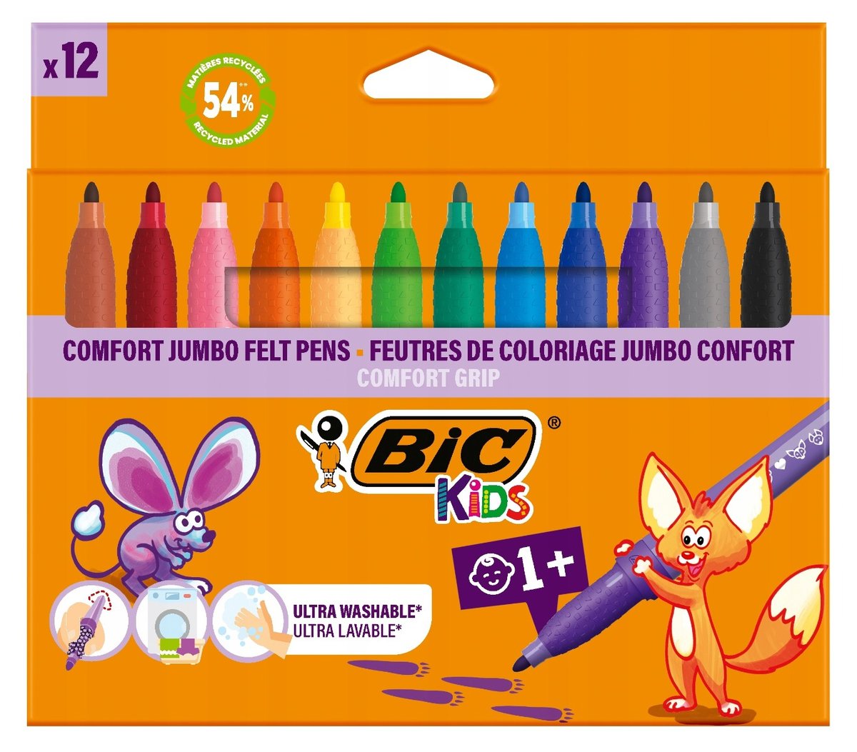 Flamastry Kid Couleur Fluo Pudelko 20 4 sztuki