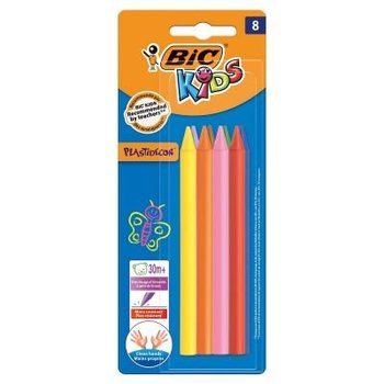 BIC, Kredki świecowe Bic Kids Plastidecor, 8 kolorów