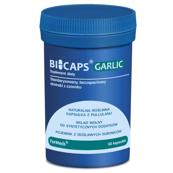 Zdjęcia - Witaminy i składniki mineralne Kaps Optik Suplement diety, BICAPS Garlic 100mg 60 kaps 