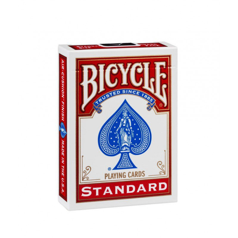 Standard Back Red - klasyczne (rewers czerwony), karty, Bicycle
