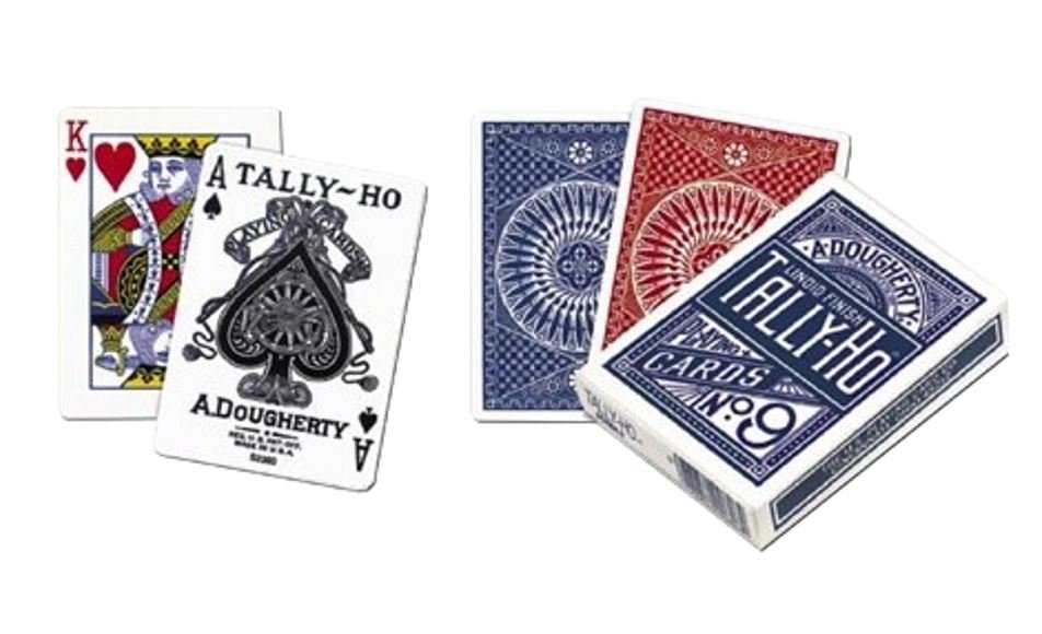 Bicycle: Tally-Ho Circles, karty do pokera, 55 szt., U.S. Playing Card Company