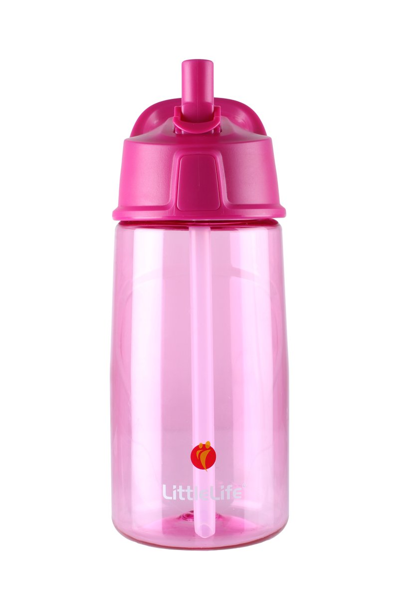 Bidon Flip-Top LittleLife 550ml - Pink-Zdjęcie-0