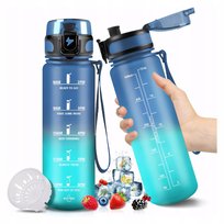 Bidon Motywacyjny 500Ml Bpa Free Tritan Miarka Motywacyjna Ustnik + Filtr