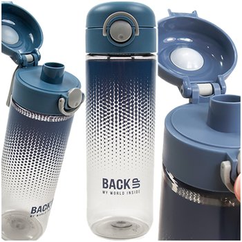 BIDON NA WODĘ BUTELKA BACKUP DERFORM PORĘCZNY NIETOKSTYCZNY 600ml NIEBIESKI - Derform