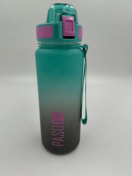 Bidon paso butelka na wodę 850ml bpa free pojemny z podziałką ombre miętowy - Paso