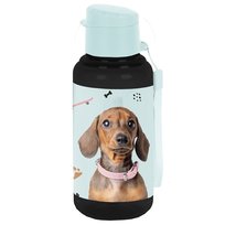 Bidon szkolny na napoje butelka na wodę Piesek Jamnik | 500 ml BPA FREE Paso