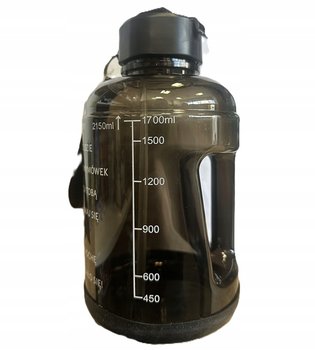 Bidon XXL Motywacyjny z miarką Czarny 2,15 L Go Active - Inna marka