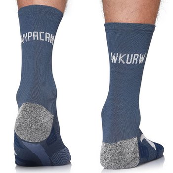 Biegowe skarpety Running Raid z napisem WYPACAM WKU RW termoaktywne, chroniące przed otarciami, sportowe, 43-46 - Todo Socks