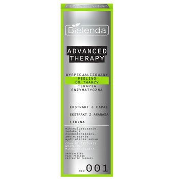 Bielenda, ADVANCED THERAPY, Wyspecjalizowany peeling do twarzy terapia enzymatyczna - 001, 30 ml - Bielenda