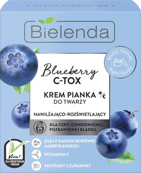 Bielenda, Blueberry C-tox Krem - Pianka Nawilżająco-rozświetlający 40 G - Bielenda