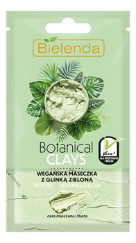 Bielenda, Botanical Clays, wegańska maseczka z zieloną glinką, 8 g - Bielenda