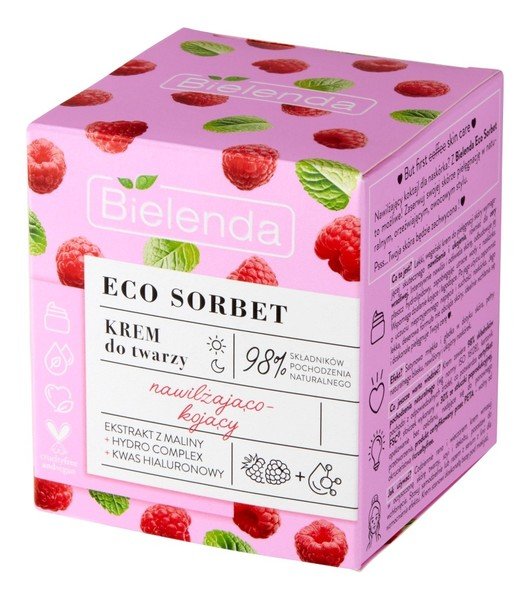 Empik Bielenda, Eco Sorbet Malina - Krem - Nawilżająco-kojący, 50ml