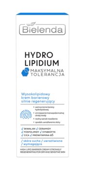Bielenda, Hydro Lipidium Maksymalna Tolerancja Wysoko-lipidowy Krem Barierowy Silnie Regenerujący, 50ml - Bielenda