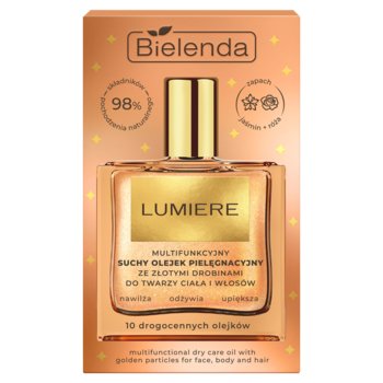 Bielenda LUMIERE Multifunkcyjny suchy olejek pielęgnacyjny ze złotymi drobinami do twarzy, ciała i włosów 50 ml - Bielenda