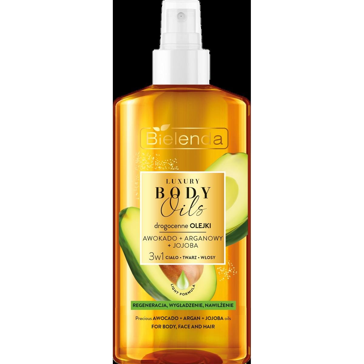 Empik Bielenda, LUXURY BODY OILS, Drogocenne olejki: AWOKADO + ARGANOWY + JOJOBA, 150ml
