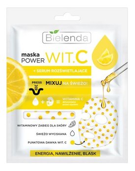 Bielenda Power Vit.C Maska w płacie + serum rozświetlające cytryna 22ml - Bielenda