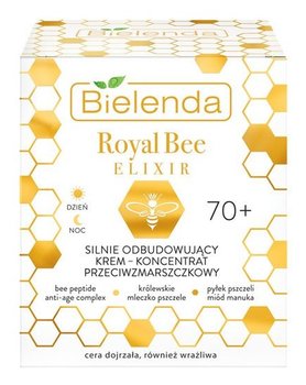 Bielenda, Royal Bee Elixir, krem-koncentrat przeciwzmarszczkowy silnie odbudowujący 70+, 50 ml - Bielenda