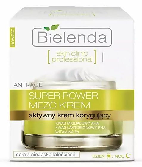 Empik Bielenda Skin Clinic Professional Super Power Mezo Cream, Krem Odmładzający i Równoważący Skórę, 50 ml