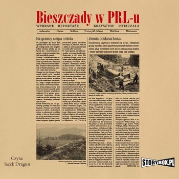 Bieszczady w PRL-u. Wybrane reportaże - Potaczała Krzysztof