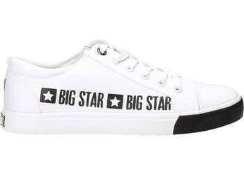Big Star Półbuty FF174526 44 Półbuty Białe z Napisem - Big Star