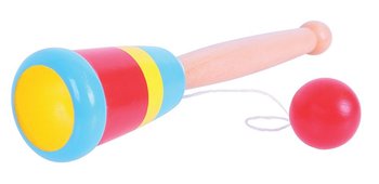 Bigjigs, gra zręcznościowa Piłeczka do kubeczka - Bigjigs