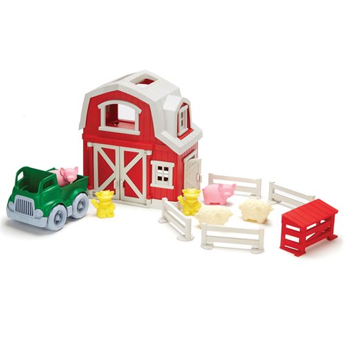 Bigjigs Toys, Green Toys, zabawa w rolnika Farma, zestaw