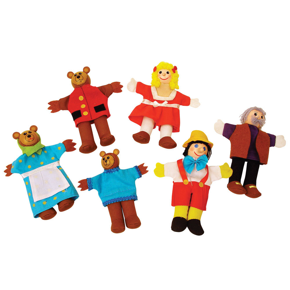 Bigjigs Toys, pacynki Złotowłosa i Trzy Niedźwiadki, Pinokio