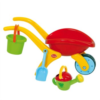 Bigjigs Toys, Taczki i narzędzia do zabawy w piasku dla dzieci - Bigjigs