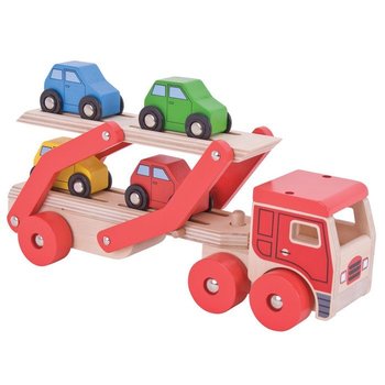 Bigjigs Toys, transporter Laweta - Bigjigs