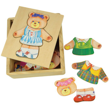 Bigjigs Toys, układanka klockowa Pani Misiowa - Bigjigs