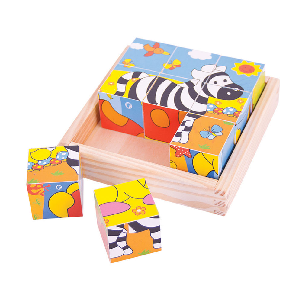 Bigjigs Toys, układanka klockowa Safari