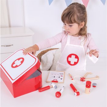 Bigjigs Toys, zabawa w lekarza Mały Doktor, zestaw - Bigjigs