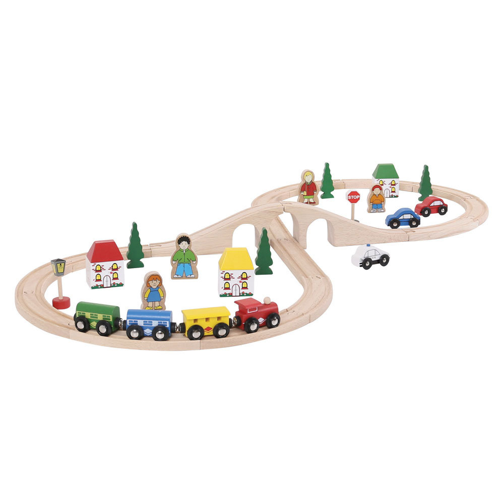 Bigjigs Toys, zestaw torów Ósemka