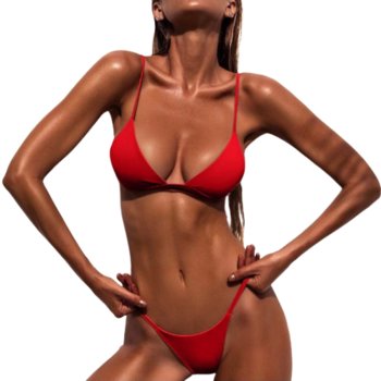 Bikini Brazylijskie Dwuczęściowy Strój Kąpielowy STRINGI - M - bez marki