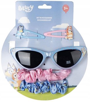 Bingo i Bluey okulary przeciwsłoneczne spinki gumki Blue frotki - Cerda