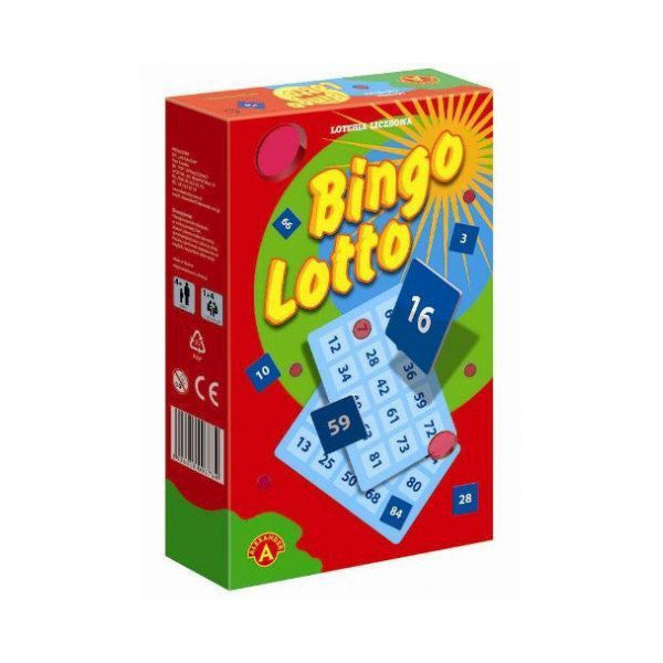 Bingo lotto mini, gra edukacyjna, Alexander