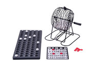 Bingo Mini Gra Metalowa Kula do Bingo z 75 Kulami, Tablicą Kontrolną i Kartami, Longfield Games