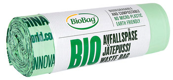 Biobag, Worki Na Odpady Organiczne I Zmieszane, W 100% Biodegradowalne I Kompostowalne, 30L, Rolka 20 Sztuk - BioBag