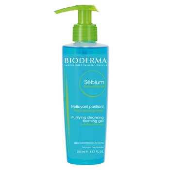 Bioderma, Sebium, antybakteryjny żel do mycia twarzy, 200 ml - Bioderma