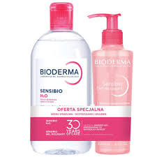 Bioderma Zestaw Sensibio H2O płyn 500 ml + Żel Oczyszczający 200 ml - Bioderma