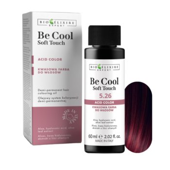 BIOELIXIRE Kwasowa farba do włosów Be Cool SOFT TOUCH - 5.26 Jasny czerwony irysowy kasztan/Light Red Iris Chestnut - 60ml - Bioelixire